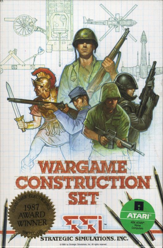Wargame Construction Set box art for Commodore 64